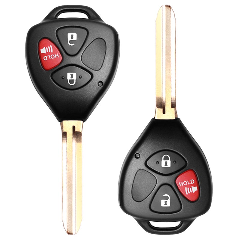 VOFONO جهاز تحكم عن بُعد بديل للدخول بدون مفتاح يناسب تويوتا راف4 2006-2010/سايون XB 2008-2013 المركبات التي تستخدم HYQ12BBY مع شريحة 4D67 (عبوة 2) - Image 1